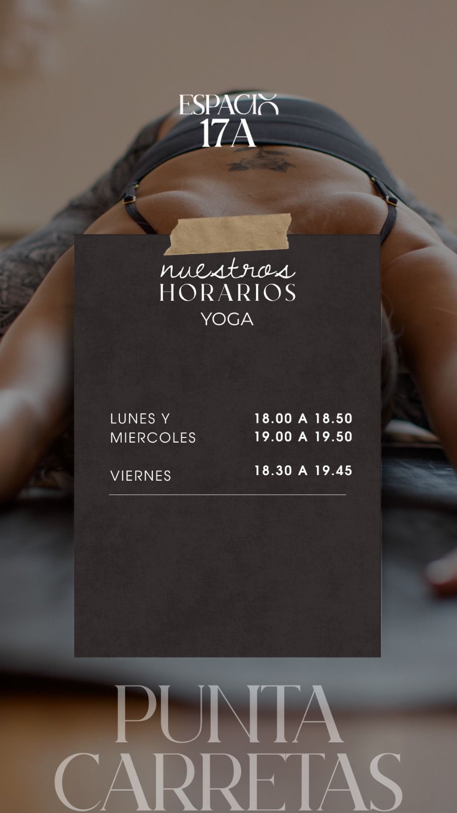Horarios Sala 1 - Sede Punta Carretas